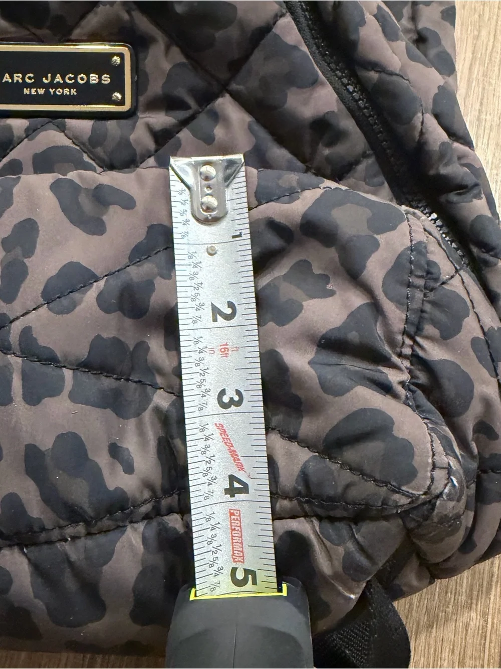 Marc Jacobs Quilted Leopard-Print small Backpack in Brown and Black
